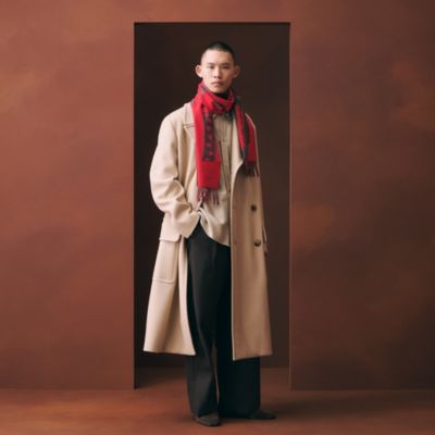 レッド - レディス カシミヤショール＆ストール | Hermès - エルメス
